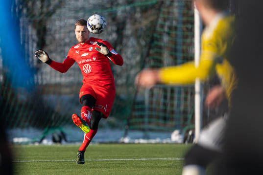 Halmstads målvakt Malkolm Nilsson Säfqvist
