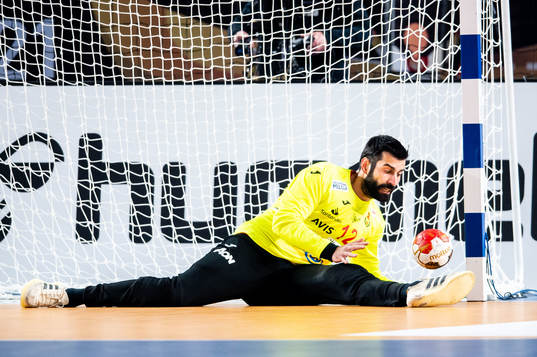 Goalkeeper Rodrigo Corrales Rodal of Spain