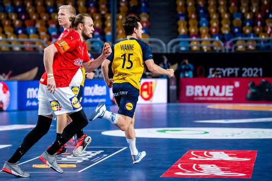 Hampus Wanne of Sweden celebrates