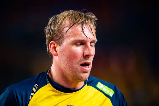Max Darj of Sweden looks dejected