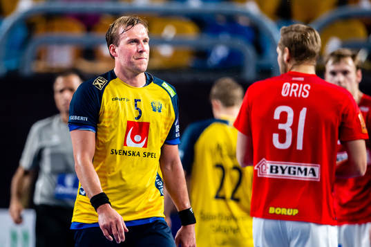 Max Darj of Sweden looks dejected