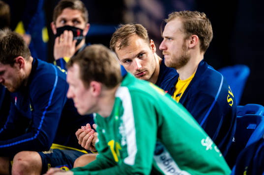 Lukas Sandell of Sweden looks dejected
