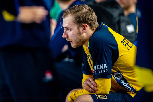 Daniel Pettersson of Sweden looks dejected