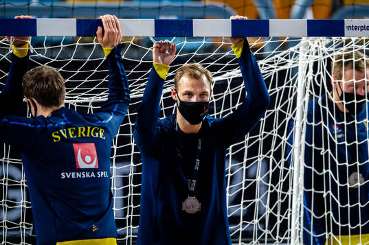 Lukas Sandell of Sweden looks dejected