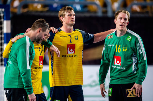 Goalkeeper Andreas Palicka, Daniel Pettersson, Jonathan
