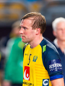 Max Darj of Sweden looks dejected