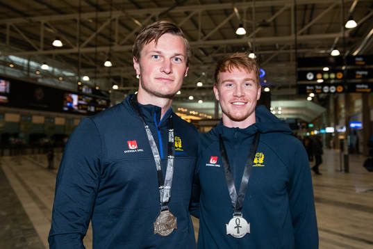 Bläddra bland fler bilder av Handbolls-VM, Sverige, ankomst Landvetter