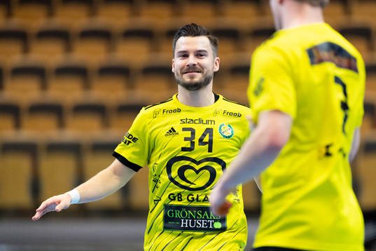 Sävehofs Sebastian Karlsson jublar