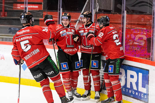 Örebros Gustav Backström, Joonas Rask, Jonathan Andersson