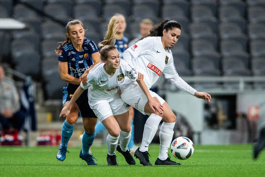 Djurgårdens Tilde Lindwall mot Brommapojkarnas Sara