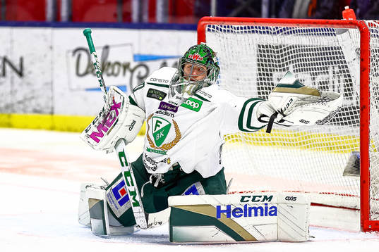 Färjestads målvakt Henrik Haukeland