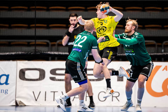 Helsingborgs Henrik Hecht Knudsen och Sebastian Hansson