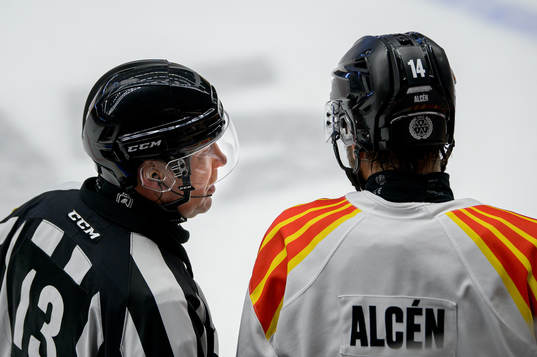 Domare Morgan Johansson och Brynäs Johan Alcén