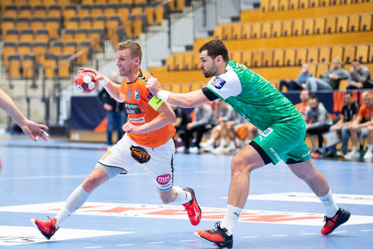 Kristianstads Olafur Gudmundsson och Füchse Berlins Jakov