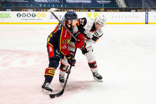 Djurgårdens Jesper Pettersson och Malmö Redhawks Ponthus
