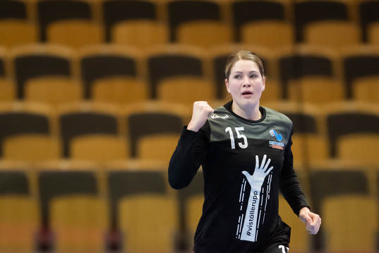 Kristianstads Maja Hansson jyblar