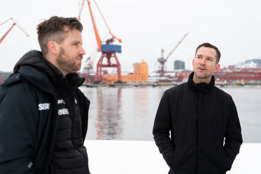 IFK Göteborgs sportchef Pontus Farnerud och Häckens
