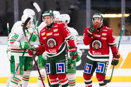 Frölundas Filip Johansson och Jens Olsson deppar
