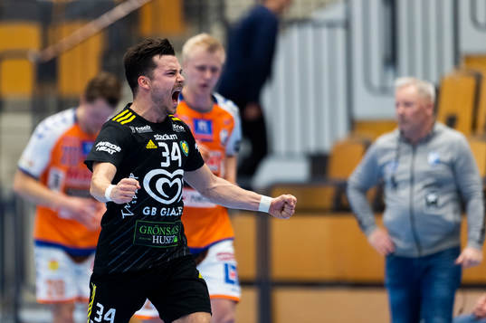 Sävehofs Sebastian Karlsson jublar