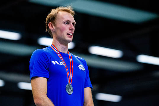 Gjert Høie Sjursen with the silver medal