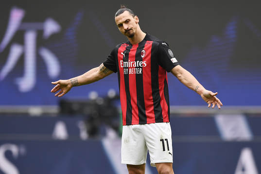Milans Zlatan Ibrahimovic deppar