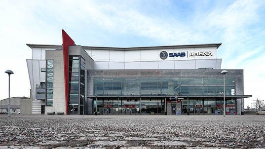SAAB Arena före ishockeymatchen i SHL mellan Linköping