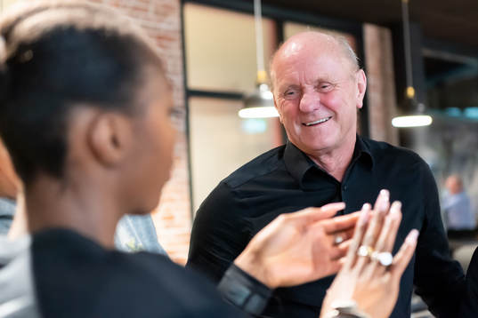 Bo Gustafsson på sin restaurang Storseglet