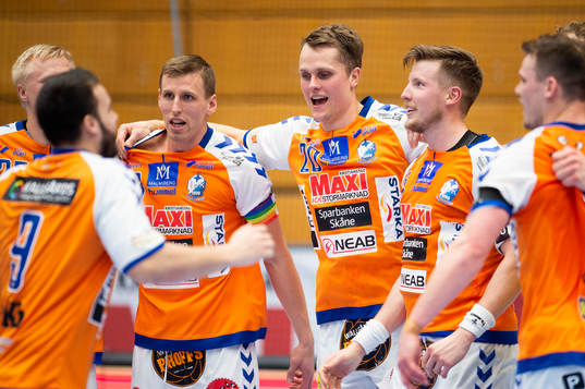 Kristianstads spelare jublar