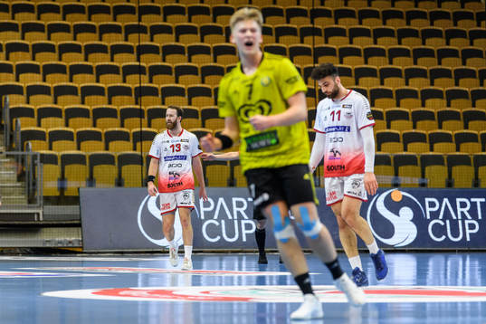 HK Malmös Daniel Ekman och Kassem Awad deppar