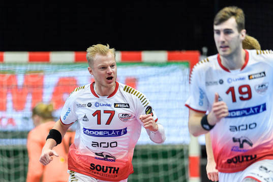 HK Malmös Hampus Jildenbäck jublar