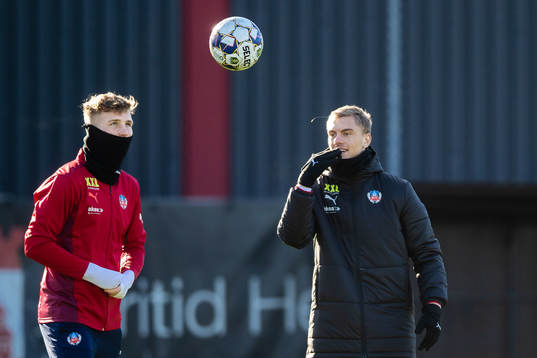 Helsingborgs Casper Widell och Dennis Olsson