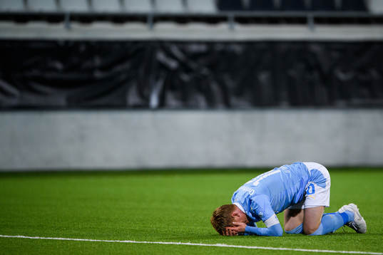 Malmö FFs Anders Christiansen deppar