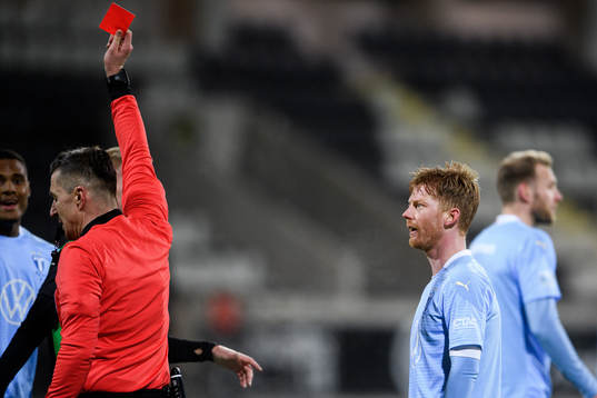 Malmö FFs Anders Christiansen reagerar
