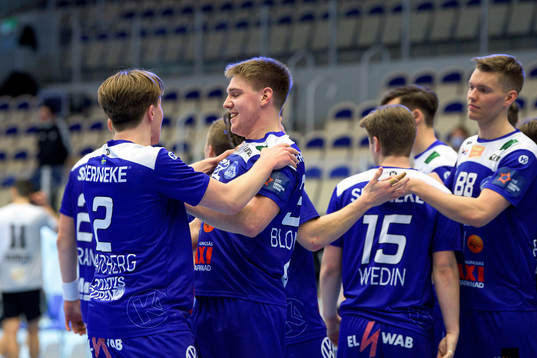 Alingsås Jonathan Sandberg och Daniel Blomgren jublar