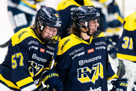 s Elin Svensson och Anna Kjellbin jublar