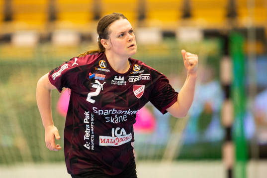 Lugis Sarah Boye Sörensen jublar