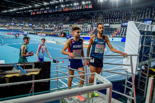 Jacob Boutera of Norway and Azeddine Habz of France