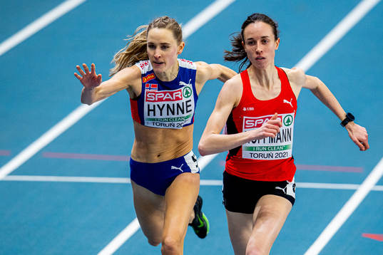 Hedda Hynne of Norway and Lore Hoffmann of Switzerland