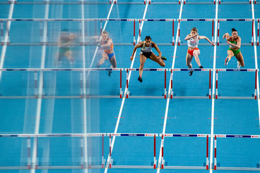 Nadine Broersen of Netherlands, Nafissatou Thiam of