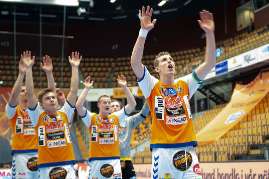 Kristianstads spelare jublar