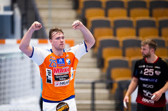 Kristianstads Ludvig Åström jublar