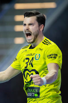 Sävehofs Sebastian Karlsson jublar