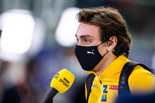 Armand Duplantis of Sweden speaks to media