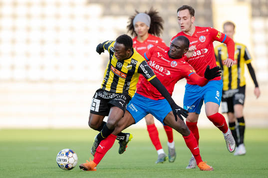 Häckens Benie Adama Traore och Helsingborgs Ravy