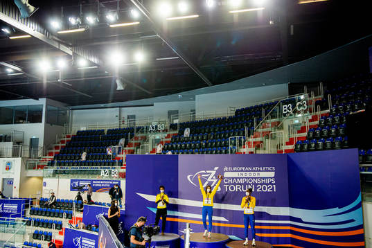 Malaika Mihambo of Germany, Maryna Bekh-Romanchuk of