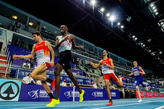 Adel Mechaal of Spain, Isaac Kimeli of Belgium, Mohamed