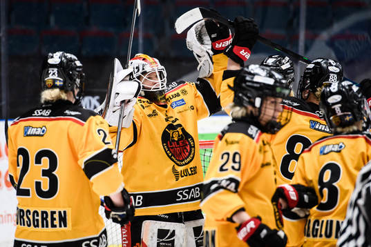 Luleås spelare jublar