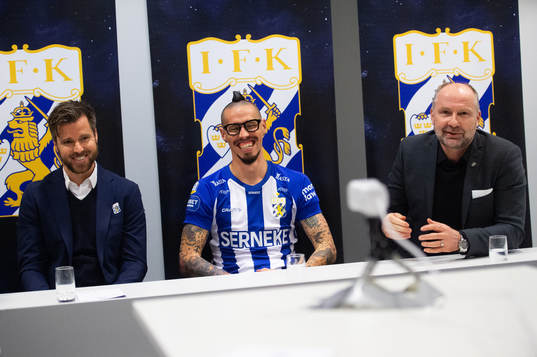 Sportchef Pontus Farnerud, nyförvärvet Marek Hamsik och