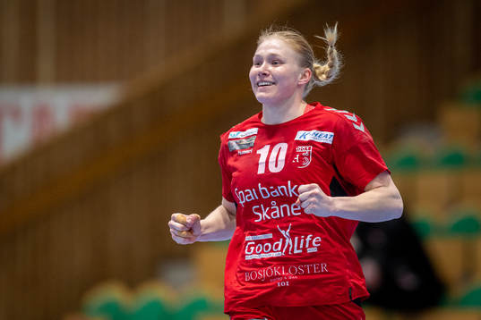 Höörs Isabelle Andersson jublar