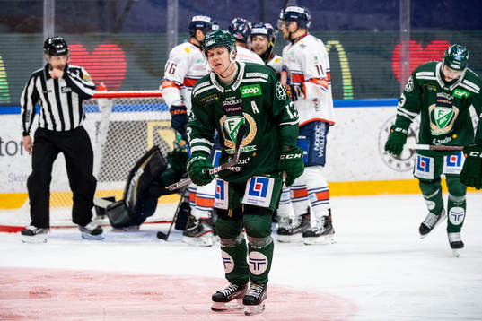 Färjestads Daniel Viksten deppar